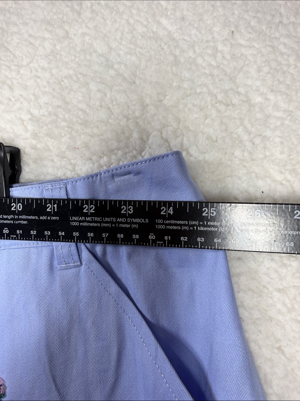 (Q1) Free Assembly Women's Cotton Carpenter Trousers Embellished, Size 26 W Plus — image 6 of 8